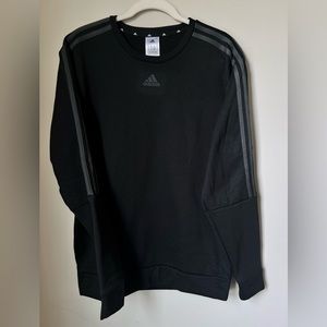 Adidas Men’s Essential 3 stripe Fleece Crewneck- NWT